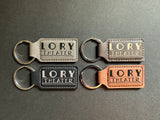 Set of 25 Rectangle Leatherette Keychains - Endurance Promo Gear