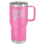 6 for $115! 20oz Travel Mug with Handle and Slide Lock Lid - Endurance Promo Gear