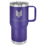 6 for $115! 20oz Travel Mug with Handle and Slide Lock Lid - Endurance Promo Gear