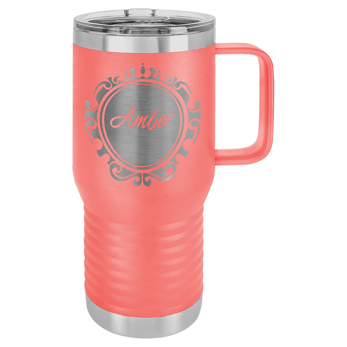 6 for $115! 20oz Travel Mug with Handle and Slide Lock Lid - Endurance Promo Gear