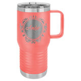 6 for $115! 20oz Travel Mug with Handle and Slide Lock Lid - Endurance Promo Gear