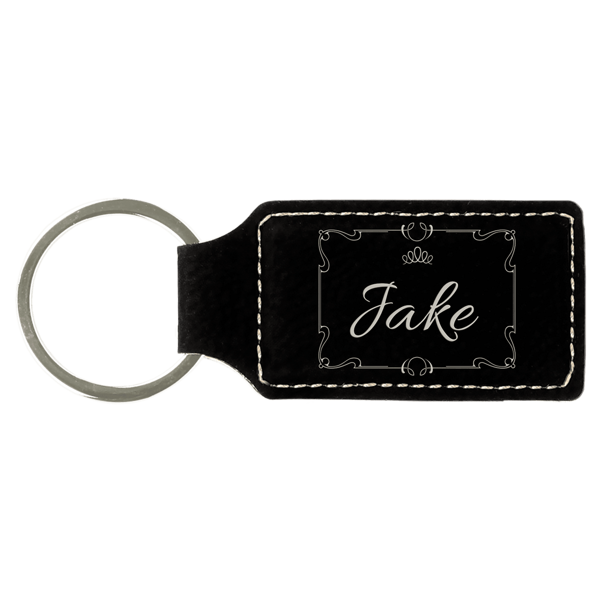 Set of 25 Rectangle Leatherette Keychains - Endurance Promo Gear