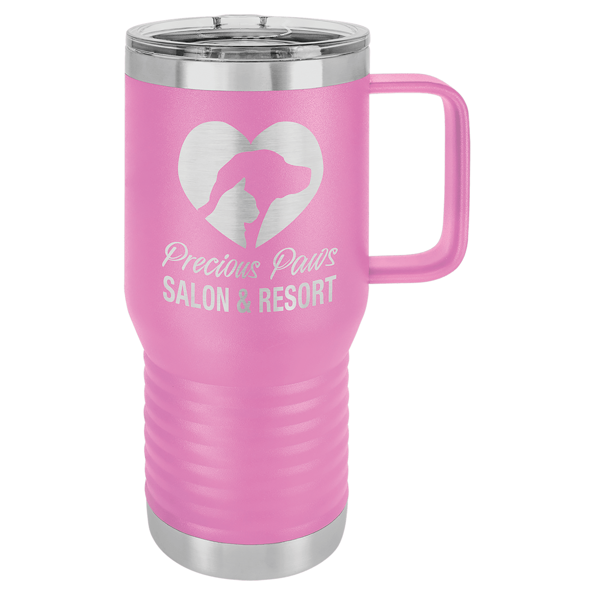 6 for $115! 20oz Travel Mug with Handle and Slide Lock Lid - Endurance Promo Gear