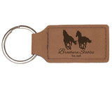 Set of 25 Rectangle Leatherette Keychains - Endurance Promo Gear