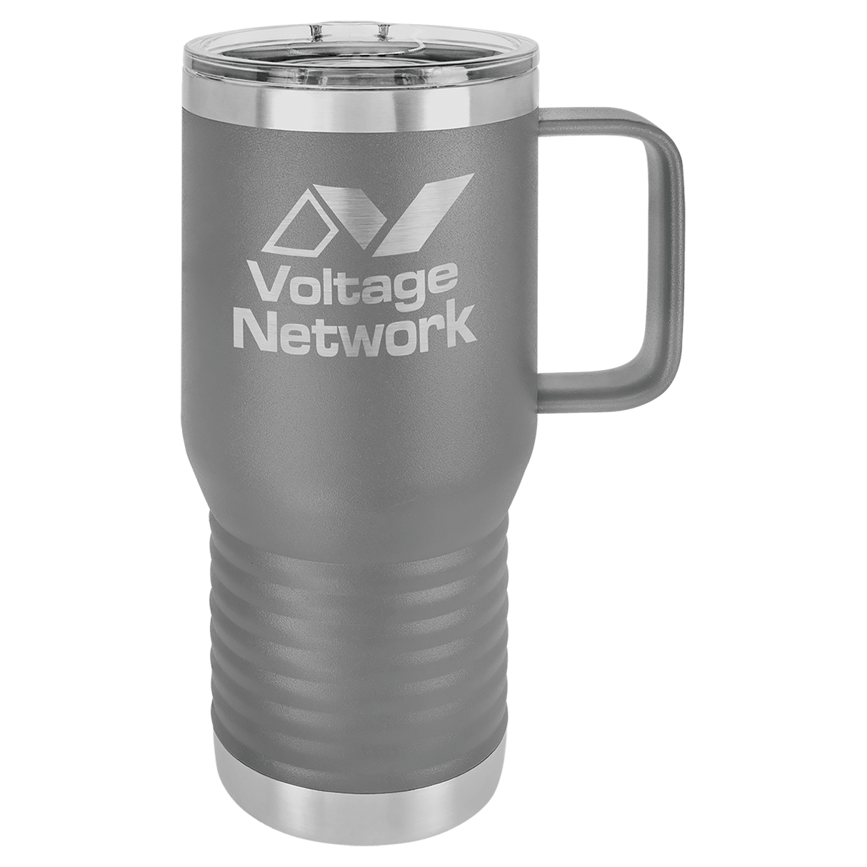 6 for $115! 20oz Travel Mug with Handle and Slide Lock Lid - Endurance Promo Gear