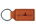 Set of 25 Rectangle Leatherette Keychains - Endurance Promo Gear